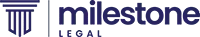 Milestone Legal logo with a column design.