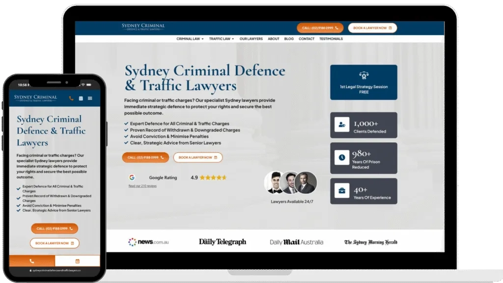 Website Screenshot of Commersion Legal Law Firm SEO Client SCDTL — website after SEO/CRO redesign (new version)